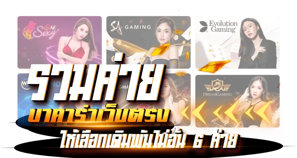 รวมค่ายบาคาร่าเว็ปตรง ให้เลือกเดิมพันไม่อั้น 6 ค่าย